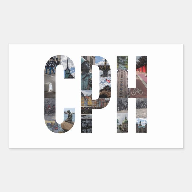 CPH Copenhagen Denmark Sticker (Front)
