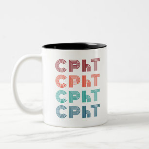 CPhT Certified Pharmacy Technician Pharma Tech Two-Tone Coffee Mug