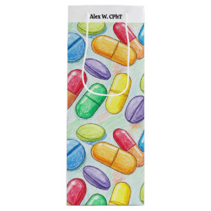 CPht Pharmacy Holiday Wine Gift Bag