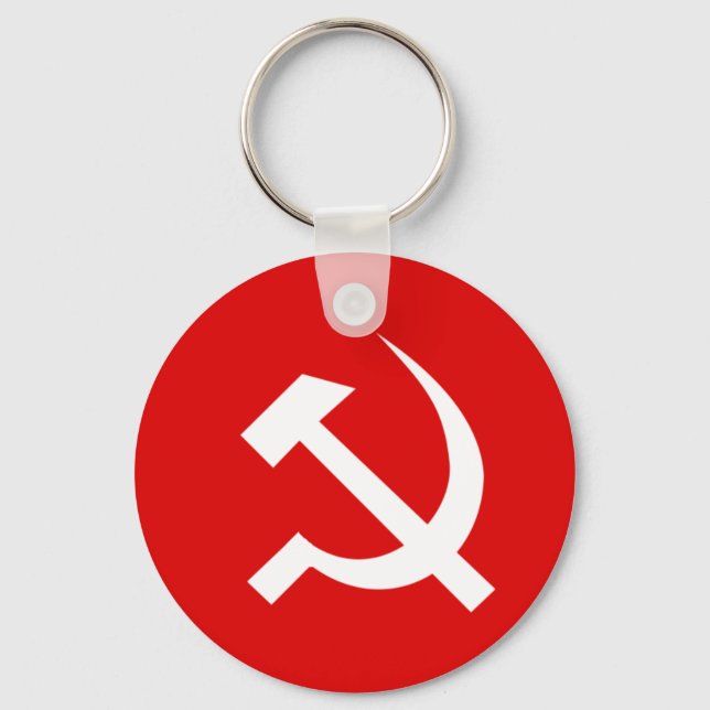 CPI-flag communist party of India Key Ring (Front)