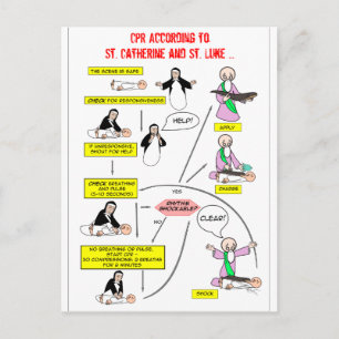 CPR According to St. Catherine and St. Luke Postcard