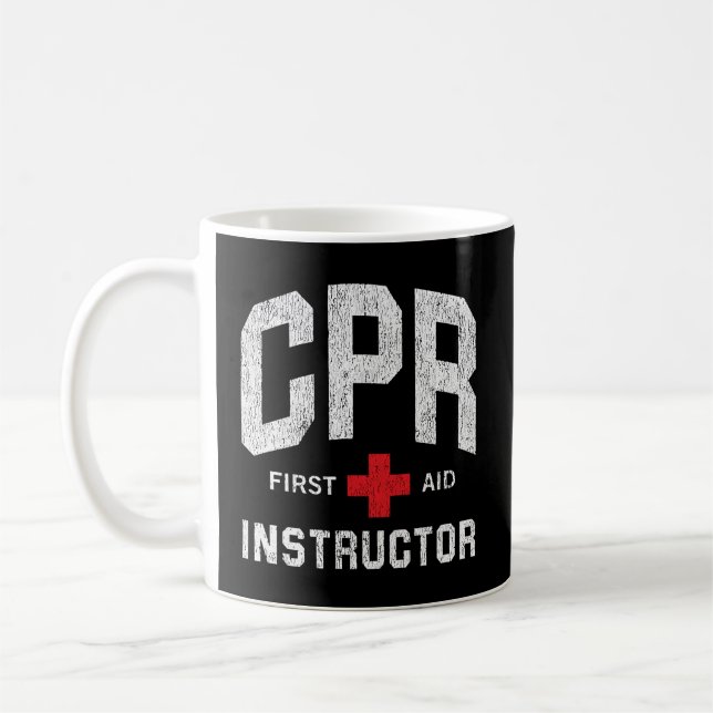 Cpr First Aid Aed Instructor Coffee Mug (Left)