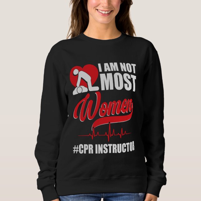 CPR Funny Keychain Manikin CPR Mask CPR Instructor Sweatshirt (Front)