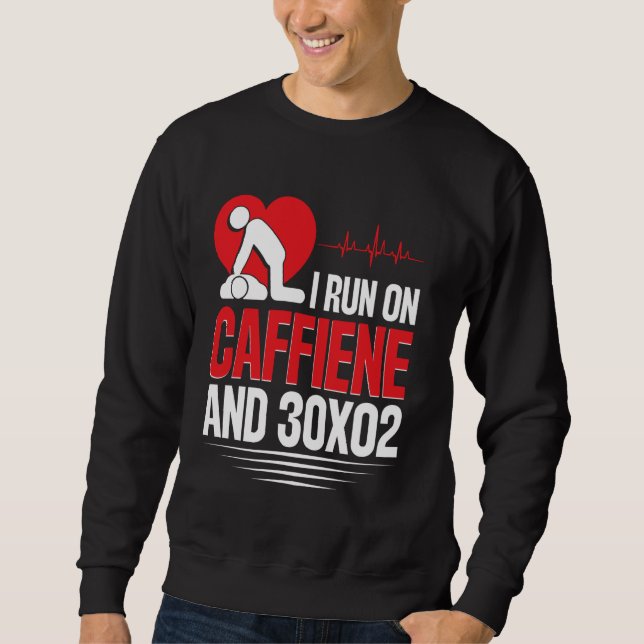 CPR Funny Manikin Keychain CPR Mask CPR Instructor Sweatshirt (Front)