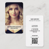 CPR Instructor Custom Photo and QR