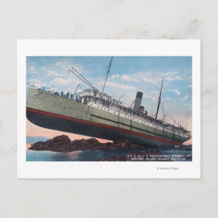 CPR SS Princess May WreckSentinel Island, AK Postcard