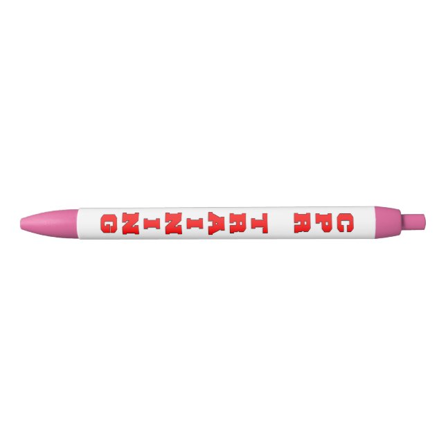 CPR Training Black Ink Pen (Front)
