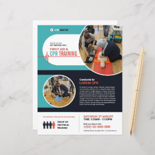 CPR Training Flyer   First Aid Flyer