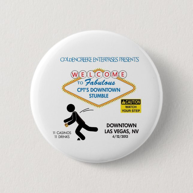CPT's Downtown Stumble Pin Design #2 (Front)