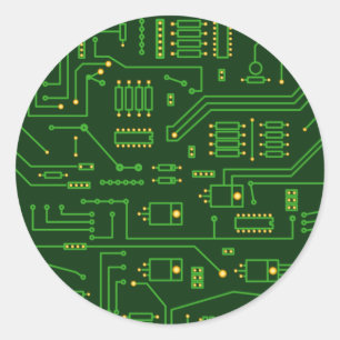 cpu classic round sticker