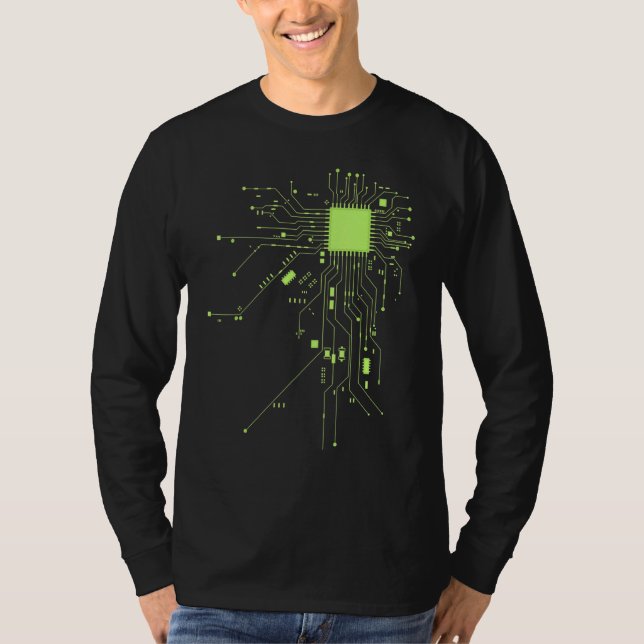 Cpu Technology Nerd Computer Chip Computer Scienti T-Shirt (Front)