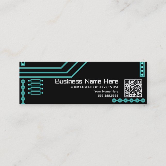 cpu v.3 with qr code mini business card (Front)