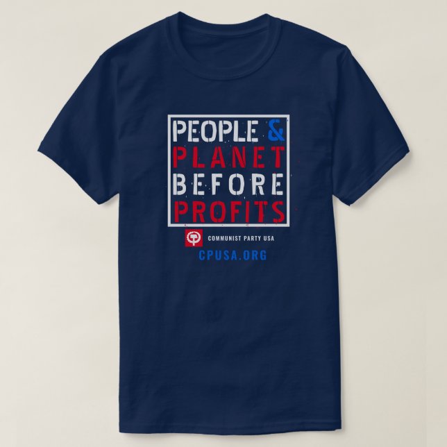 CPUSA BLUE COLLAR T-Shirt (Design Front)