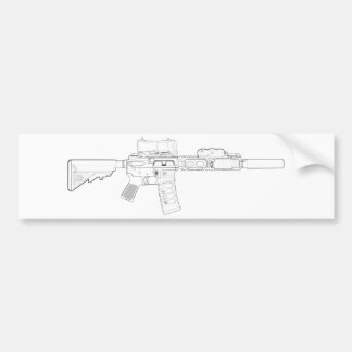CQBR MK18 Mod 0 Bumper Sticker