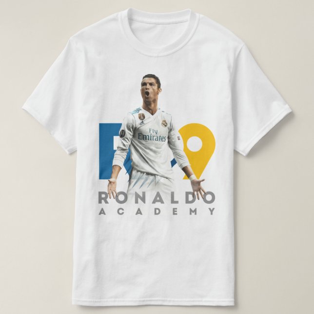 CR7 Ronaldo Academy Football T-Shirt ⚽ (Design Front)