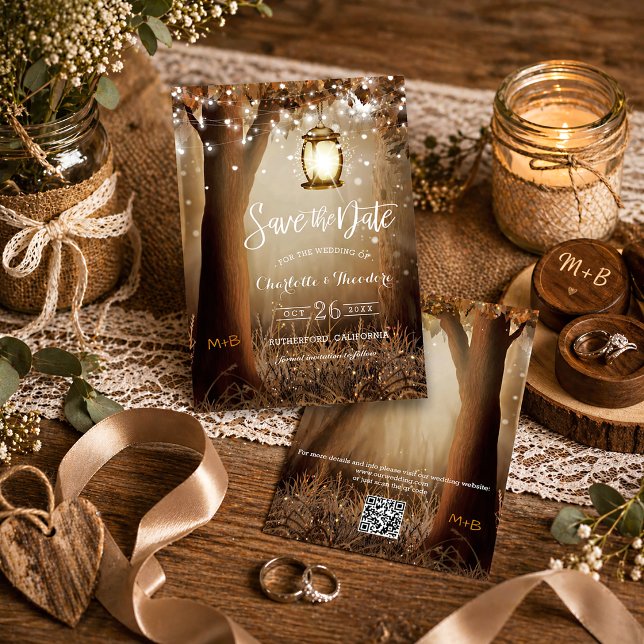 CR Code Rustic Country Wedding Save the Date (Creator Uploaded)