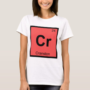 Cr - Cranston Rhode Island Chemistry City Symbol T-Shirt