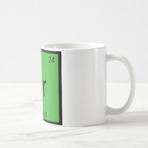 Cr - Croquet Sports Chemistry Periodic Table Coffee Mug