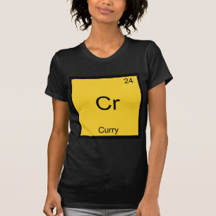 Cr - Curry Funny Chemistry Element Symbol T-Shirt