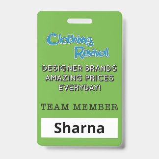 CR Name Badge ID Badge