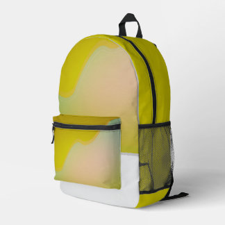 CR - white pansy Printed Backpack