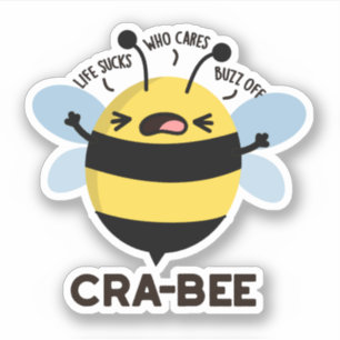 Cra-bee Funny Crabby Bee Pun 