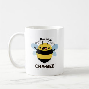 Cra-bee Funny Crabby Bee Pun  Coffee Mug