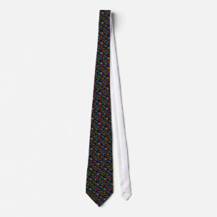 CRA SQUARES RECTANGLE PATTERNS COLORFUL BACKGROUND TIE