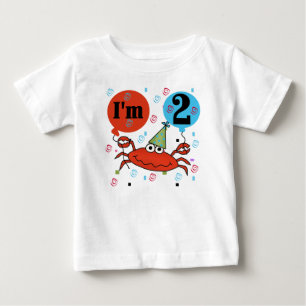 Crab 2nd Birthday Baby T-Shirt