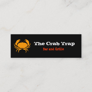 Crab and Seafood Restaurants Mini Business Card