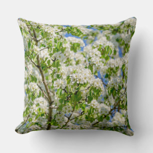 Crab apple blossom cushion