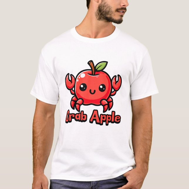 Crab Apple Cute Crab Apple Pun T-Shirt (Front)