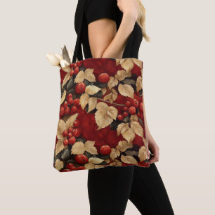 Crab Apple Patterned Tote Bag