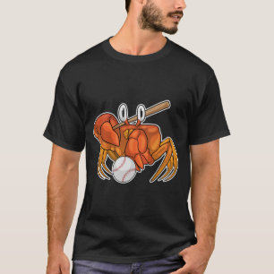 Crab Baseball bat Baseball T-Shirt