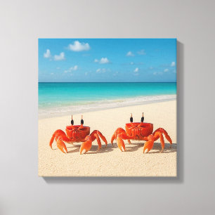 Crab Between Worlds – Edge in Sight Canvas Print