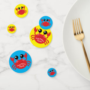 Crab Birthday Party Beach Confetti
