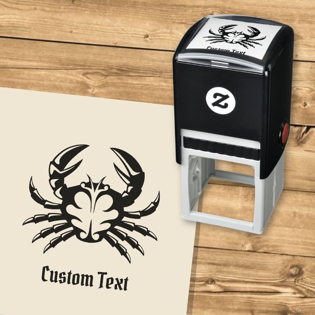 Crab Black Self-inking Stamp (Creator Uploaded)