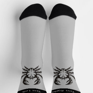 Crab Black Socks