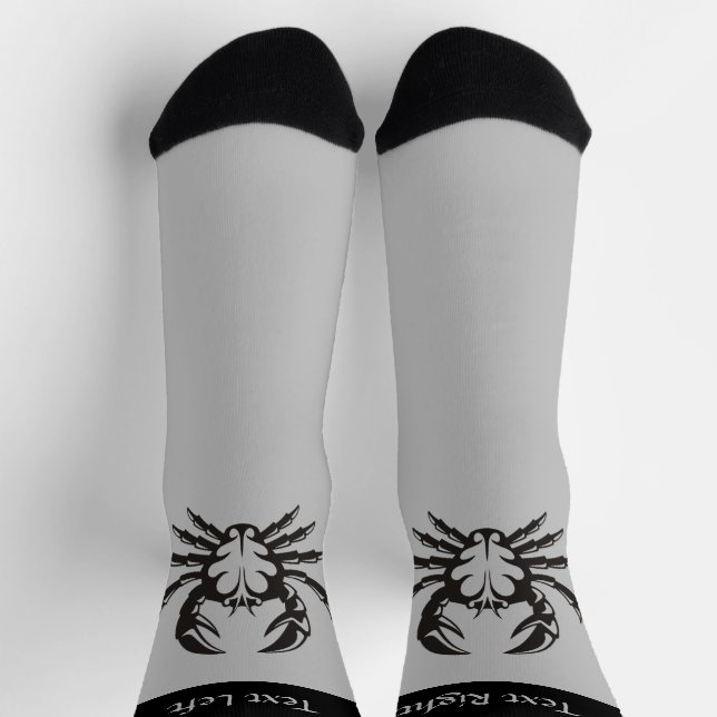 Crab Black Socks (Top)