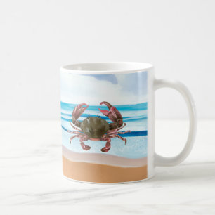 Crab Blue Beach Coffee Mug