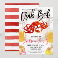 Crab Boil Invitation