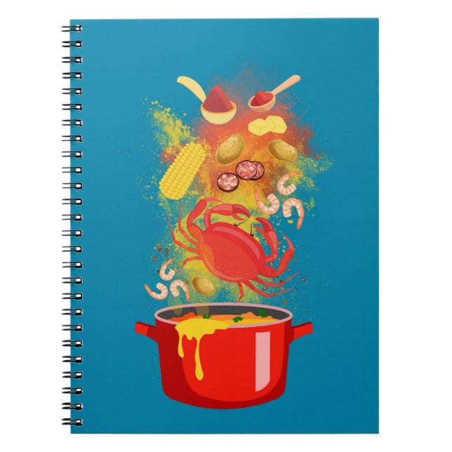 Crab Boil Pot Notebook (Front)