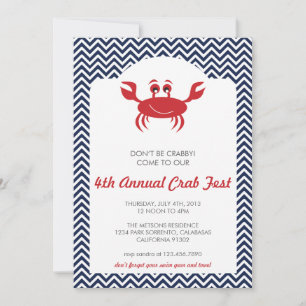 Crab Boil Summer BBQ Invitation