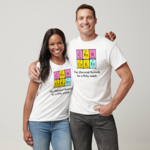 Crab Cakes periodic table phrase shirt