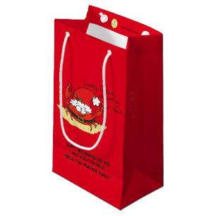 Crab Christmas Beach Tropical Funny Small Gift Bag