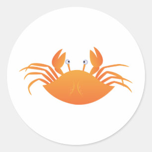 Crab Classic Round Sticker