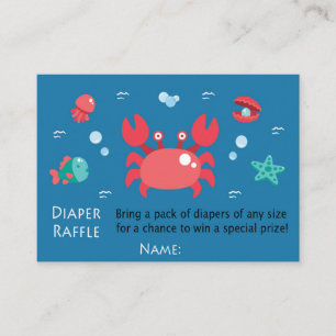 Crab Diaper Raffle Tickets