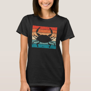 Crab  Distressed Retro Vintage Colours T-Shirt
