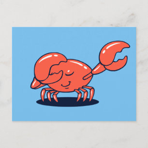 Crab Doing The Dab Postcard