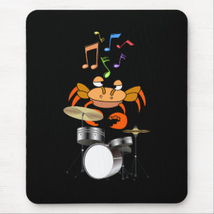 Crab Dreams of Playing The Drums in Rock Band Mouse Mat